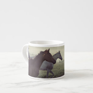 Taza De Espresso Caballos salvajes