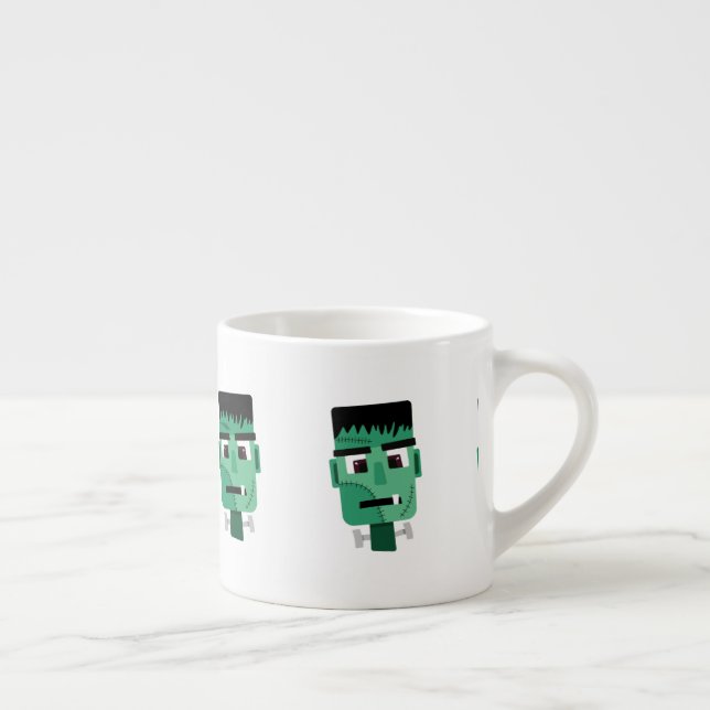 Taza De Espresso Cabeza del Monstruo de Frankenstein (Derecha)