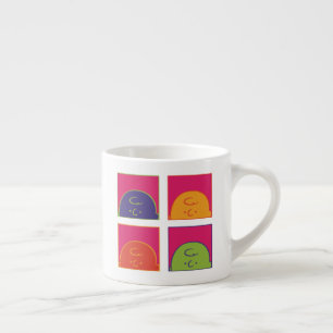 Taza De Espresso Cacahuetes Arte pop moderno es Charlie Brown