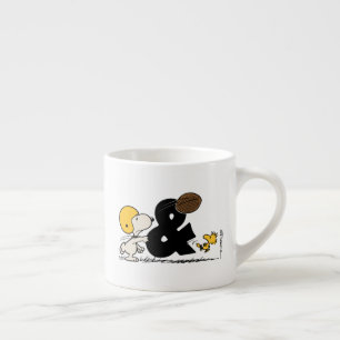 Taza De Espresso Cacahuetes   Fútbol Snoopy & Woodstock