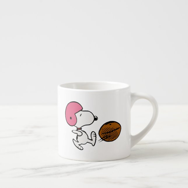 Taza De Espresso Cacahuetes | Snoopy Football Kicker (Derecha)