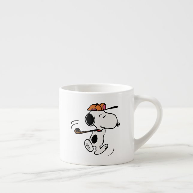 Taza De Espresso Cacahuetes | Snoopy Golf (Derecha)