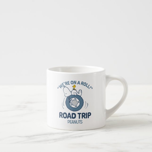 Taza De Espresso Cacahuetes | Viaje por carretera Snoopy & Woodstoc (Derecha)