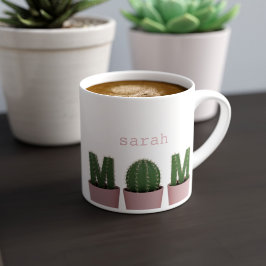 Taza De Espresso Cactus Mom Plant Parent Espresso Cup