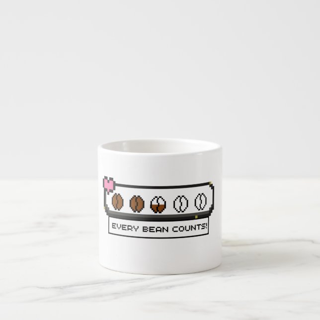 Taza De Espresso Cada Bean Cuenta (Frente)