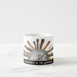 TAZA DE ESPRESSO CADENAS DE GUITARRA AL SOL