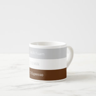 Taza De Espresso Café cappuccino de receta   Diseño de texto