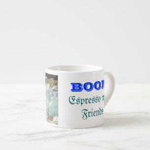 Taza De Espresso Café express del AUGE con los fósiles de Seaglass
