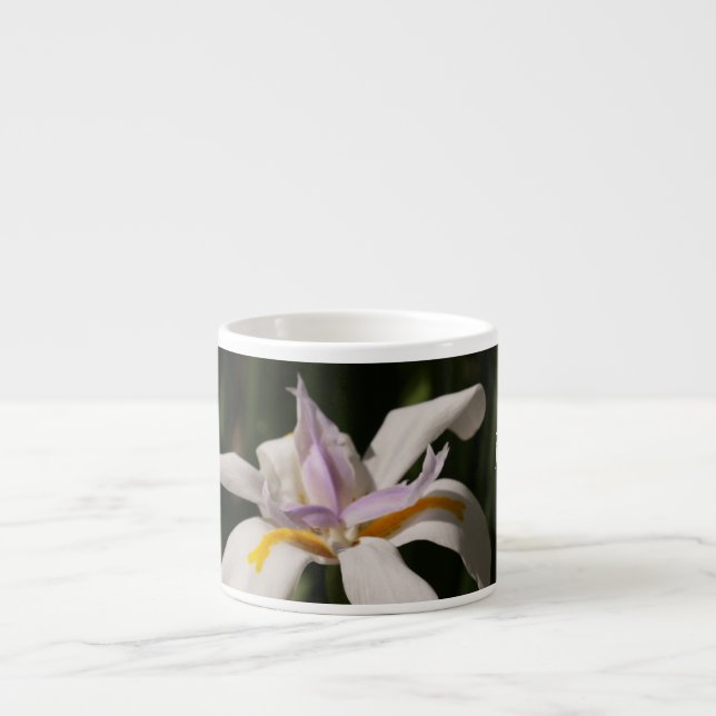 Taza De Espresso Café floral Mug o Tea Cup (Frente)
