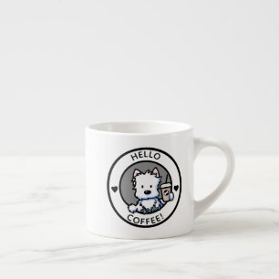 Taza De Espresso Café KiniArt Westie 