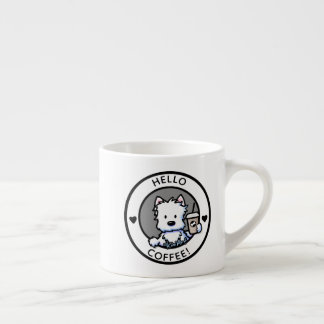 Taza De Espresso Café KiniArt Westie