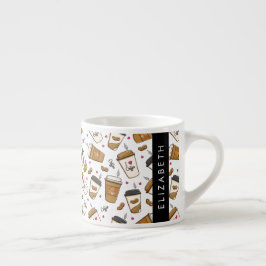 Taza De Espresso Cafés, Frijoles para café, amante del café, nombre
