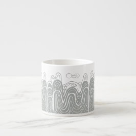 Taza De Espresso Calmar Mountain View