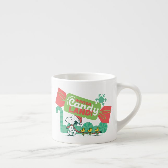 Taza De Espresso ¡Caminando En Una Tierra De Velas De Invierno! (Derecha)