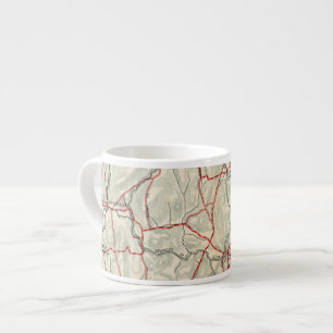 Taza De Espresso Caminos de la bicicleta en Nueva York y