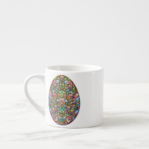 Taza De Espresso Camiseta Orgánica para Niños con Diseño Psicodélic