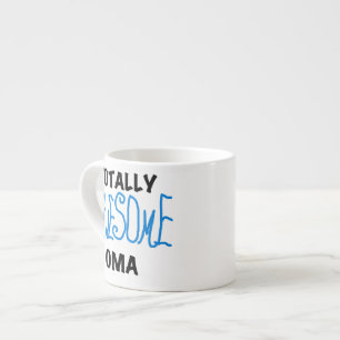 Taza De Espresso Camisetas y regalos azul Oma totalmente asombrosos