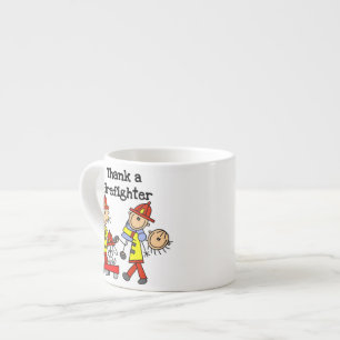 Taza De Espresso Camisetas y regalos de Agradecimiento a Bomberos
