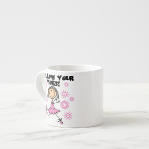 Taza De Espresso Camisetas y regalos de bailarina sigue tus dedos d