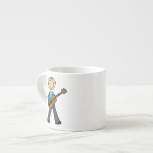 Taza De Espresso Camisetas y regalos de figura de palo hombre guita
