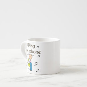 Taza De Espresso Camisetas y regalos de figura de palo que toco el 