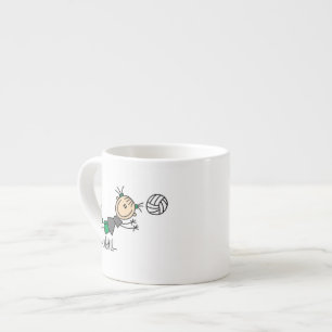 Taza De Espresso Camisetas y regalos de voleibol para chicas con fi
