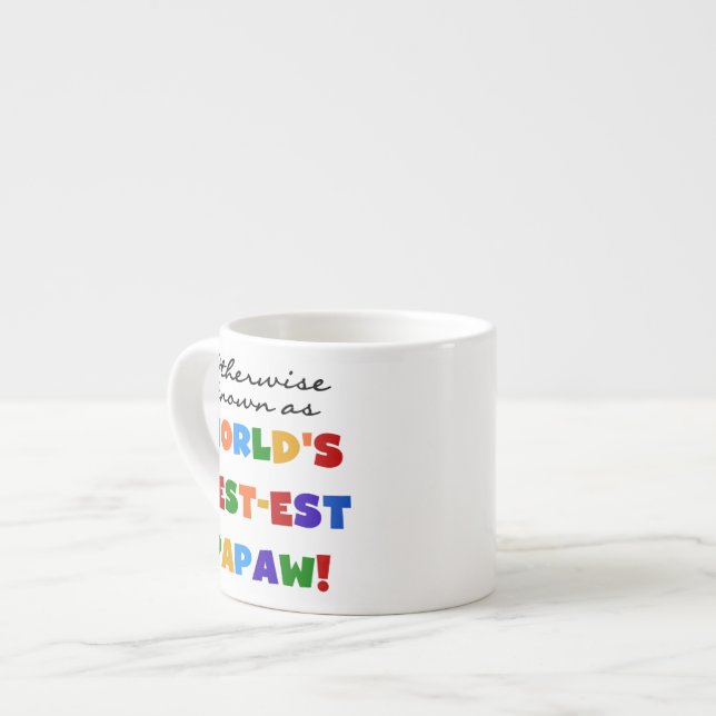 Taza De Espresso Camisetas y regalos más conocidos de Papaw (Izquierda)