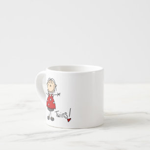 Taza De Espresso Camisetas y regalos para embarazadas de gemelos