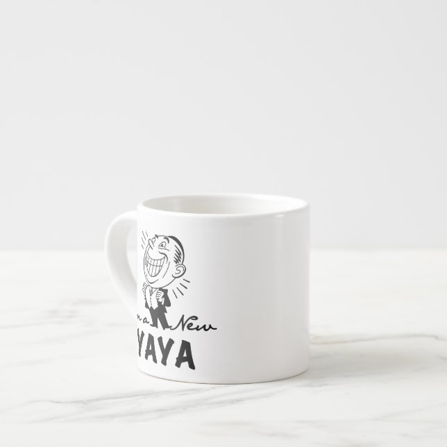 Taza De Espresso Camisetas y regalos sonrientes de Nueva York (Izquierda)