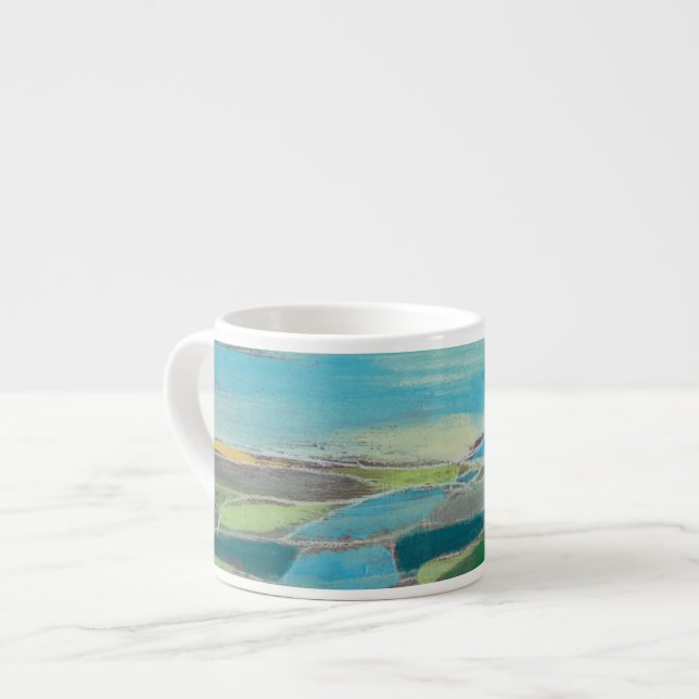 Taza De Espresso Campo Fragmentado I (Izquierda)