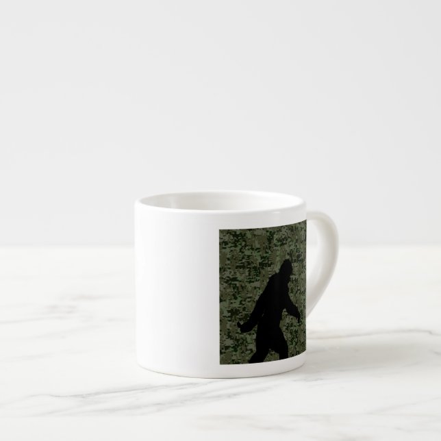 Taza De Espresso Camuflaje digital Black Gone Squatchin Woodland (Derecha)