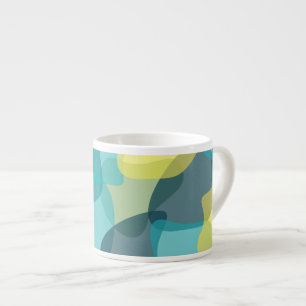 Taza De Espresso Camuflaje, moderno, fresco, moderno, geométrico ur