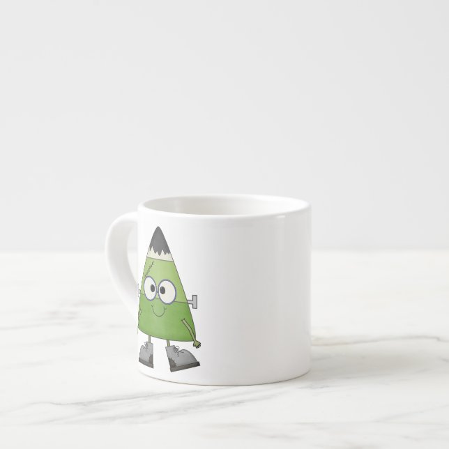 Taza De Espresso Candy Corn Frankenstein Halloween (Izquierda)