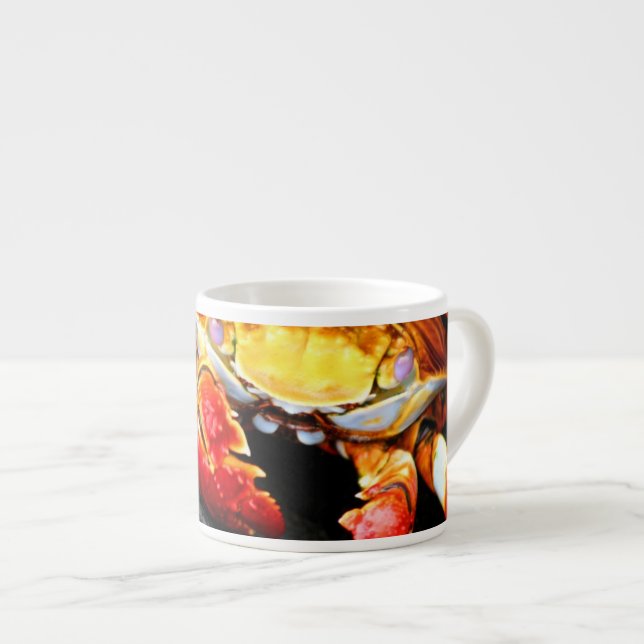 Taza De Espresso Cangrejo de las Islas Galápagos (Derecha)