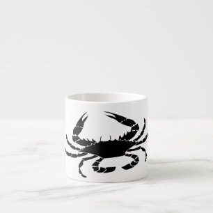 Taza De Espresso Cangrejo negro