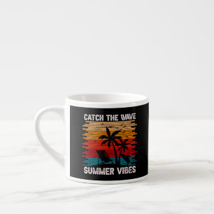 Taza De Espresso Captar Las Ondas De Verano