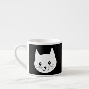 Taza De Espresso Cara de gato.