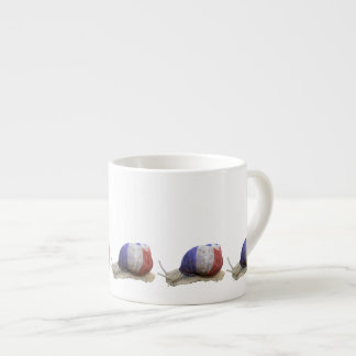Taza De Espresso Caracol francés de la bandera