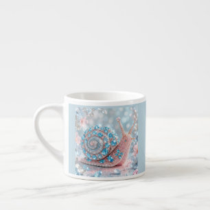 Taza De Espresso Caracol joya brillante