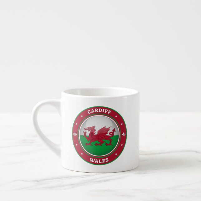 Taza De Espresso Cardiff Wales (Izquierda)