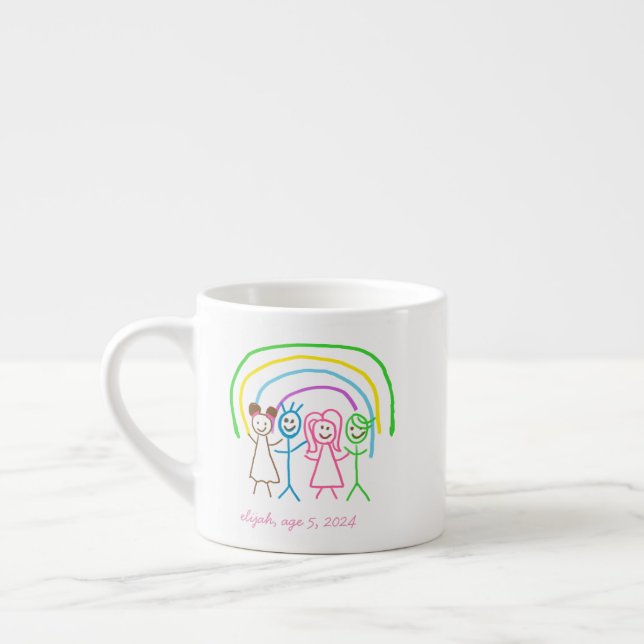 Taza De Espresso Cargar los dibujos de los niños convierte los dibu (Izquierda)