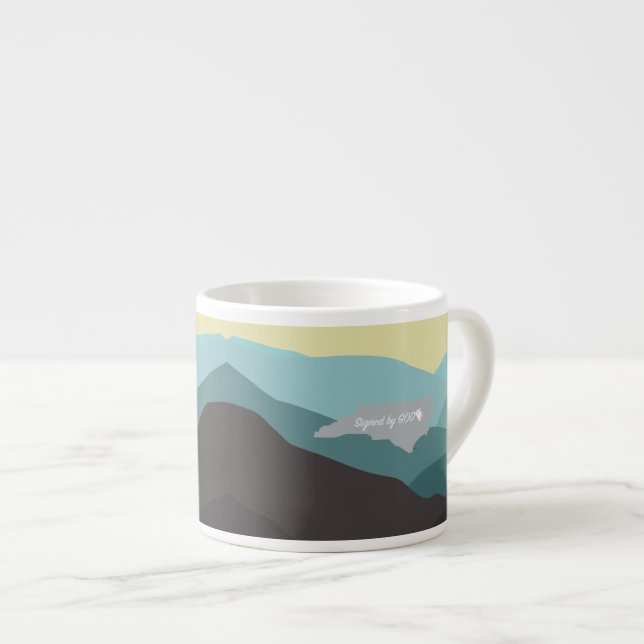 Taza De Espresso Carolina del Norte, firmada por Dios (Derecha)