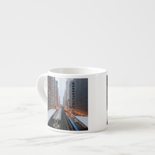 Taza De Espresso Carril elevado en Chicago céntrica sobre Wabash (Izquierda)