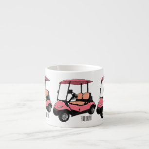 Taza De Espresso Carro de golf / ilustracion personalizado de coche