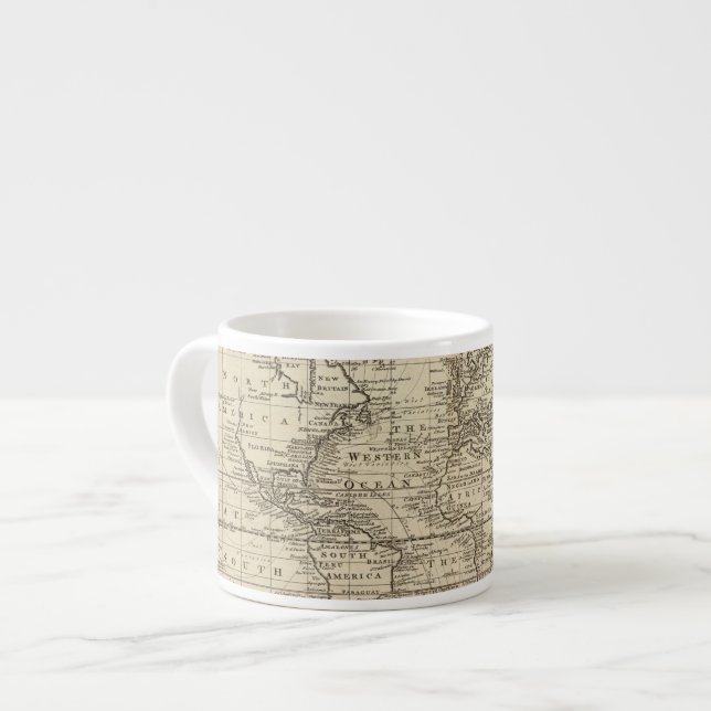 Taza De Espresso Carta del mundo (Izquierda)
