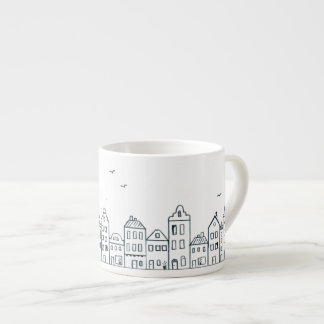Taza De Espresso Casas de Amsterdam