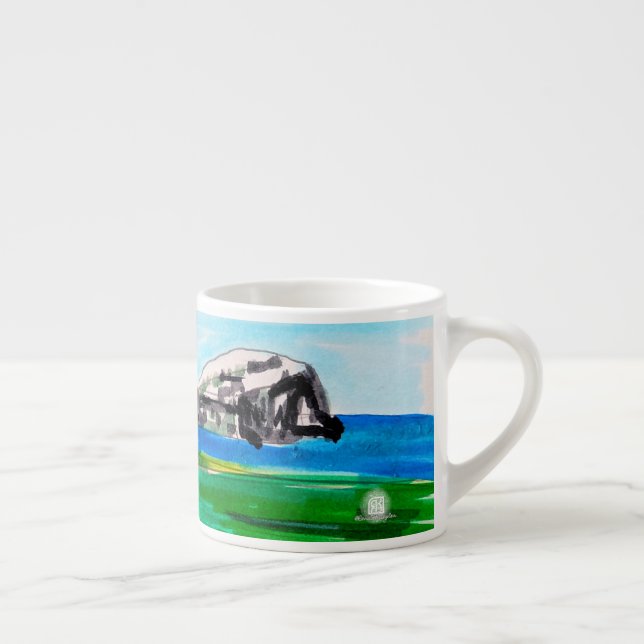 Taza De Espresso Castillo de Tantallon y la Roca del Bass, Escocia (Derecha)