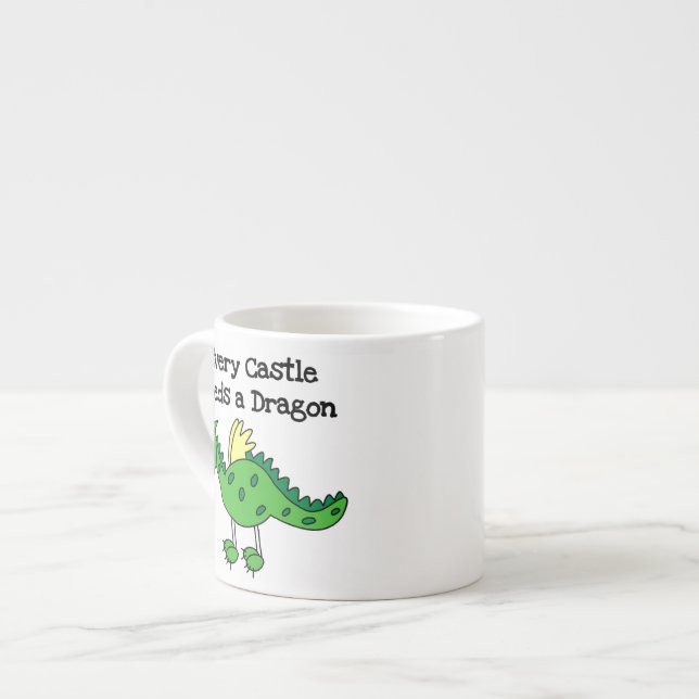 Taza De Espresso Castillo Dragón (Izquierda)