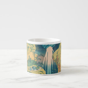 Taza De Espresso Catarata Amida de Hokusai Japón Catarata