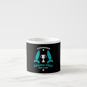 Taza De Espresso Catermaran Hidrofoil Carreras de velero